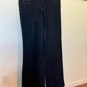 J. Crew wide leg dark denim jeans size 8